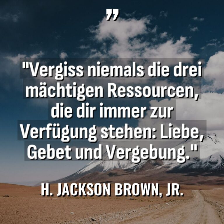 „Vergiss niemals die drei mächtigen Ressourcen, die dir immer zur... - H. Jackson Brown, Jr. Zitate