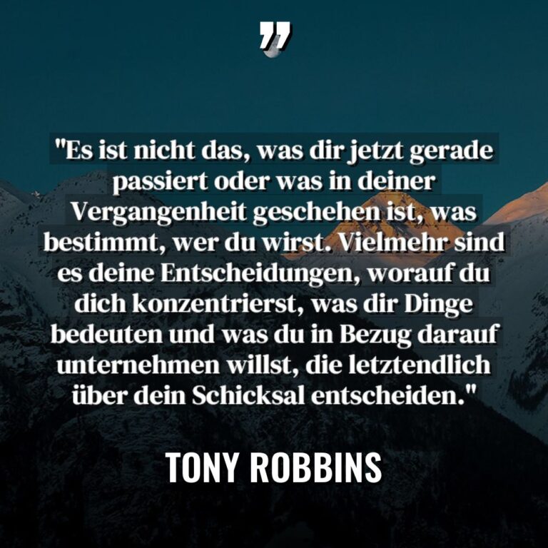 „Es ist nicht das, was dir jetzt gerade passiert oder... - Tony Robbins Zitate