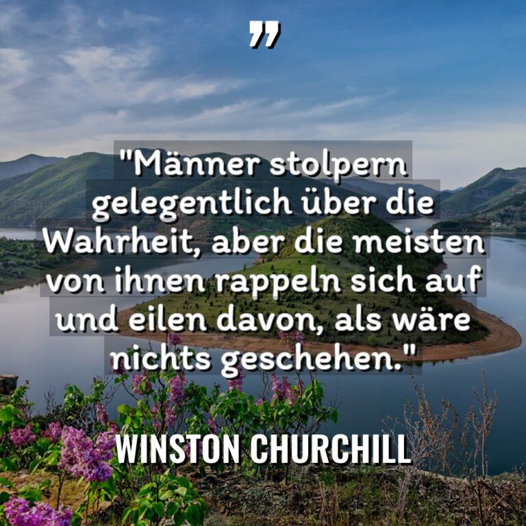 Zitate - Winston Churchill - „Männer stolpern gelegentlich über die Wahrheit, aber die meisten von... „Männer stolpern gelegentlich über die Wahrheit, aber die meisten von... - Winston Churchill Zitate
