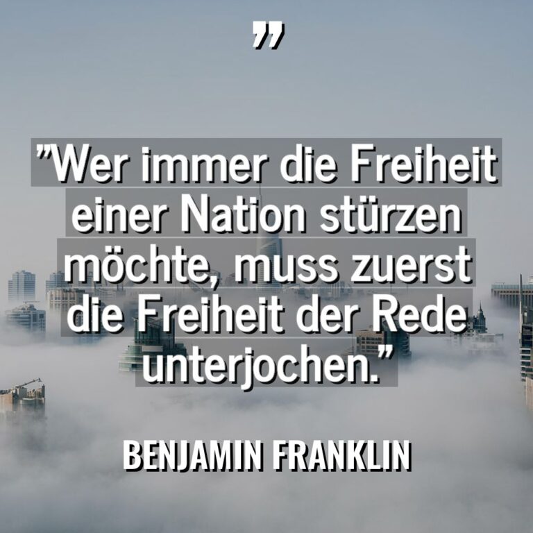 „Wer immer die Freiheit einer Nation stürzen möchte, muss zuerst... - Benjamin Franklin Zitate