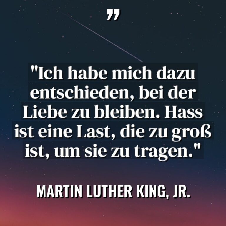 „Ich habe mich dazu entschieden, bei der Liebe zu bleiben.... - Martin Luther King, Jr. Zitate