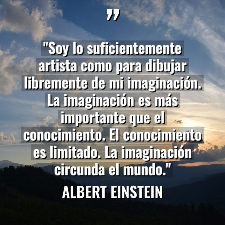 «Soy lo suficientemente artista como para dibujar libremente de mi... - Albert Einstein Citas