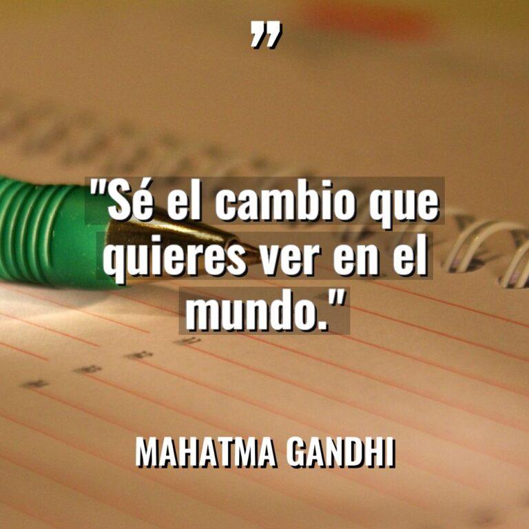 «Sé el cambio que quieres ver en el mundo.» Warning:... - Mahatma Gandhi Citas