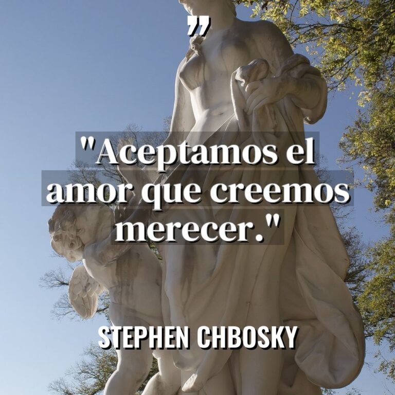 «Aceptamos el amor que creemos merecer.» - Stephen Chbosky Citas