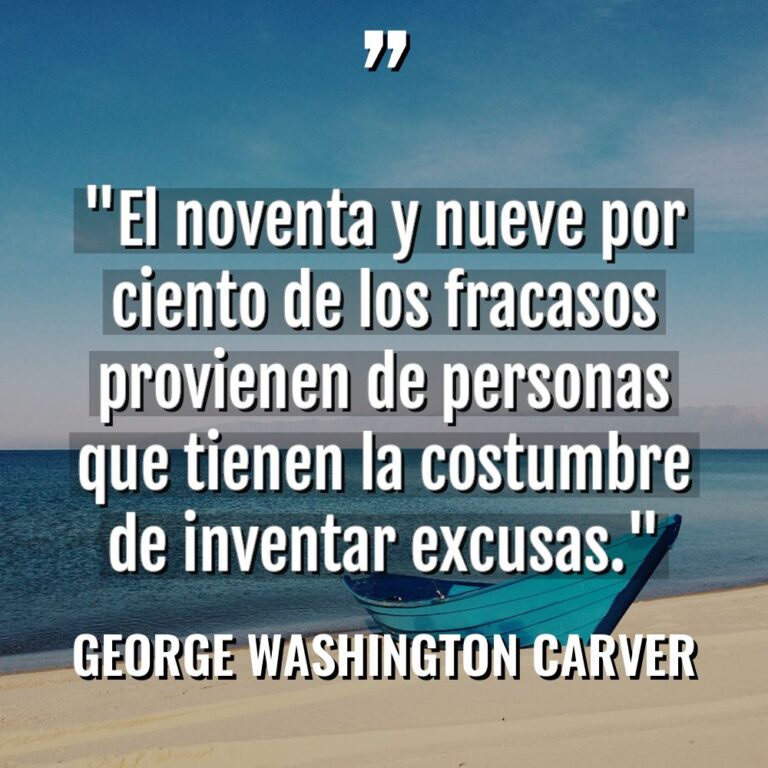 «El noventa y nueve por ciento de los fracasos provienen... - George Washington Carver Citas