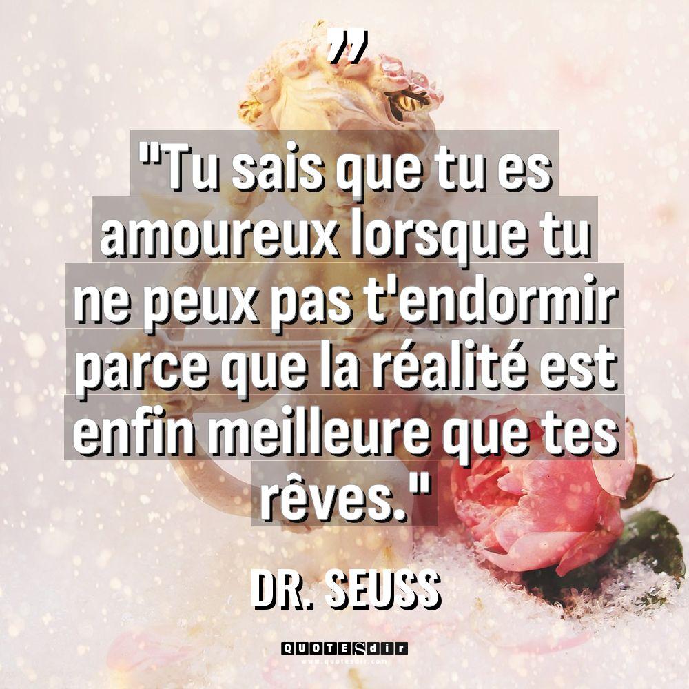 "Tu sais que tu es amoureux lorsque tu ne peux pas t'en