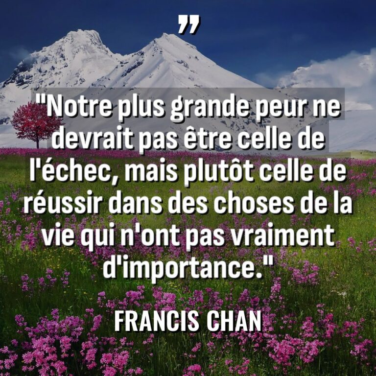 « Notre plus grande peur ne devrait pas être celle de... - Francis Chan Citations