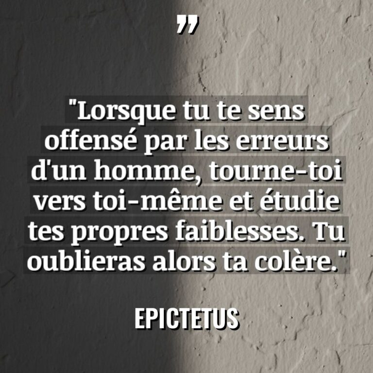 « Lorsque tu te sens offensé par les erreurs d’un homme,... - Epictetus Citations