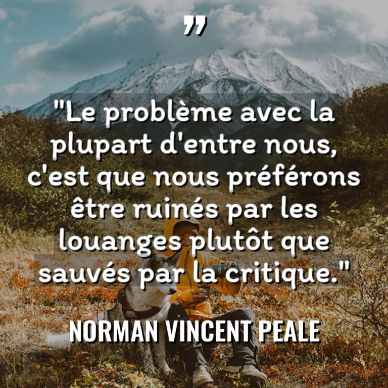 « Le problème avec la plupart d’entre nous, c’est que nous... - Norman Vincent Peale Citations