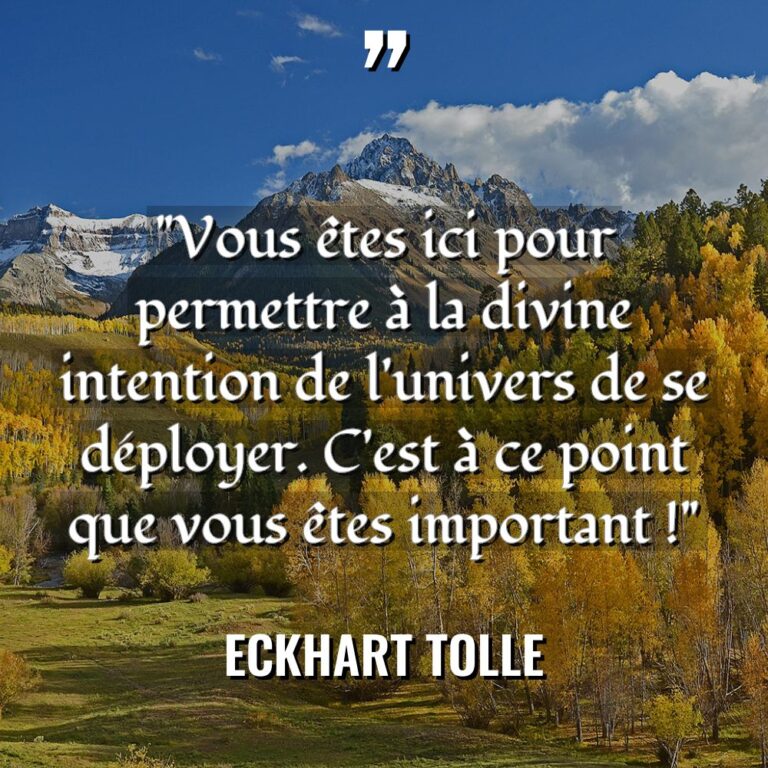 « Vous êtes ici pour permettre à la divine intention de... - Eckhart Tolle Citations