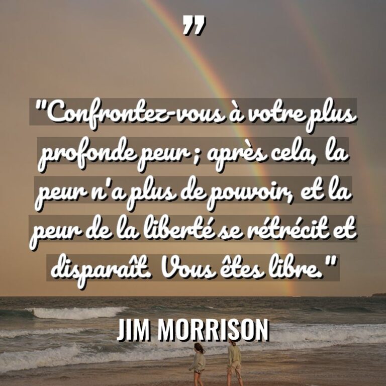 Citations - Jim Morrison - « Confrontez-vous à votre plus profonde peur ; après cela, la... « Confrontez-vous à votre plus profonde peur ; après cela, la... - Jim Morrison Citations