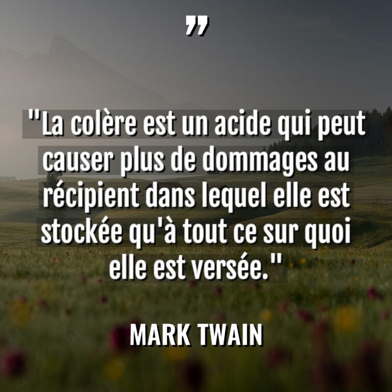 « La colère est un acide qui peut causer plus de... - Mark Twain Citations