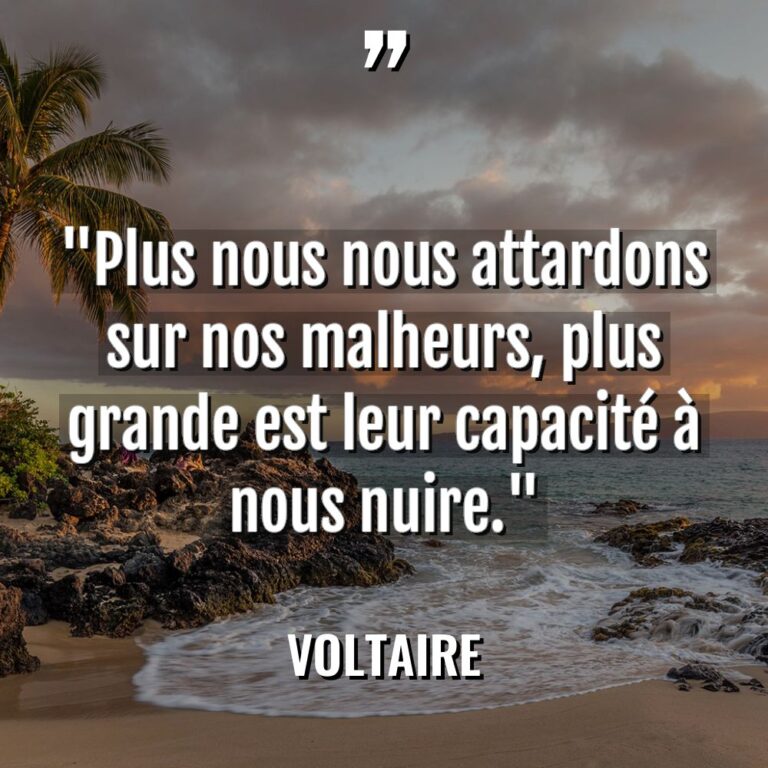« Plus nous nous attardons sur nos malheurs, plus grande est... - Voltaire Citations