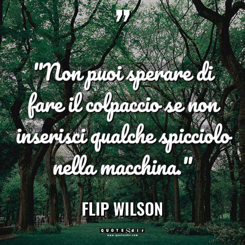 “Non puoi sperare di fare il colpaccio se non inserisci... - Flip Wilson Citazioni