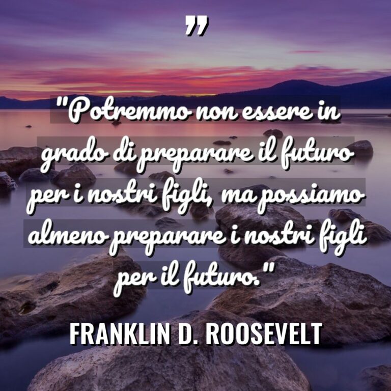 “Potremmo non essere in grado di preparare il futuro per... - Franklin D. Roosevelt Citazioni