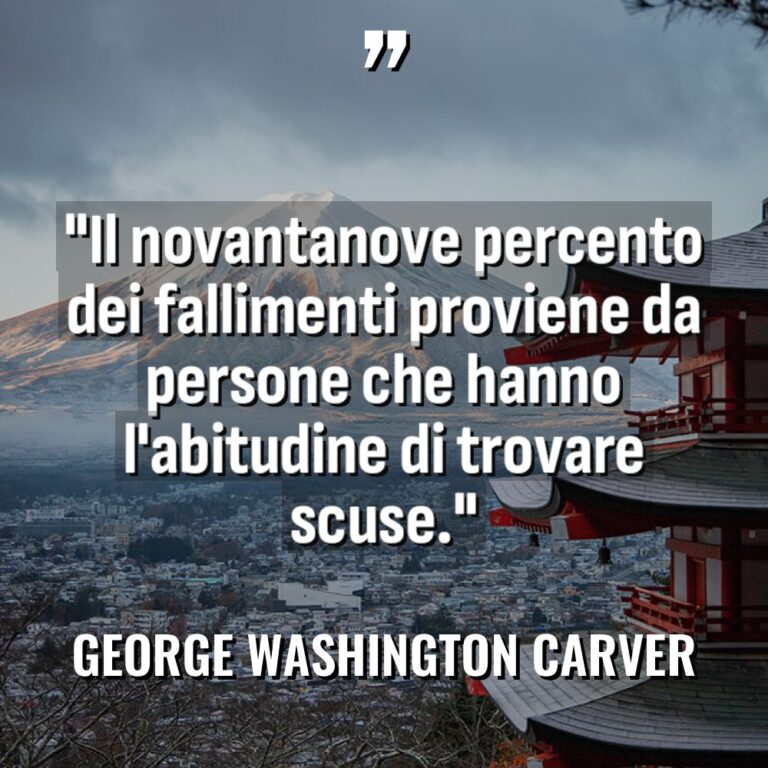 “Il novantanove percento dei fallimenti proviene da persone che hanno... - George Washington Carver Citazioni