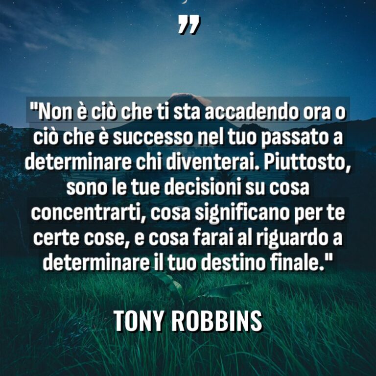 “Non è ciò che ti sta accadendo ora o ciò... - Tony Robbins Citazioni