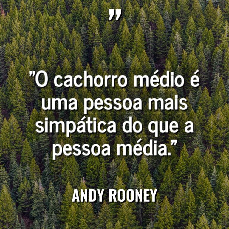 Citações - Andy Rooney - “O cachorro médio é uma pessoa mais simpática do que... “O cachorro médio é uma pessoa mais simpática do que... - Andy Rooney Citações
