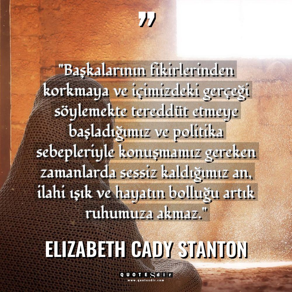 "Başkalarının fikirlerinden korkmaya ve içimizdeki 