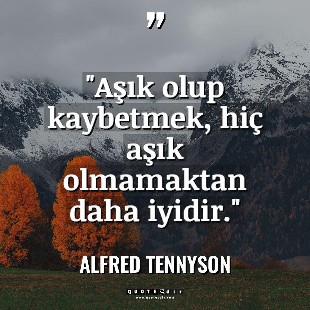 "Aşık olup kaybetmek, hiç aşık olmamaktan daha iyi