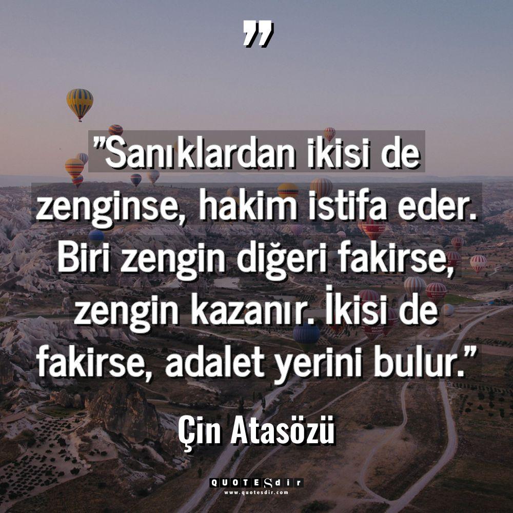 "Sanıklardan ikisi de zenginse, hakim istifa eder. Bir