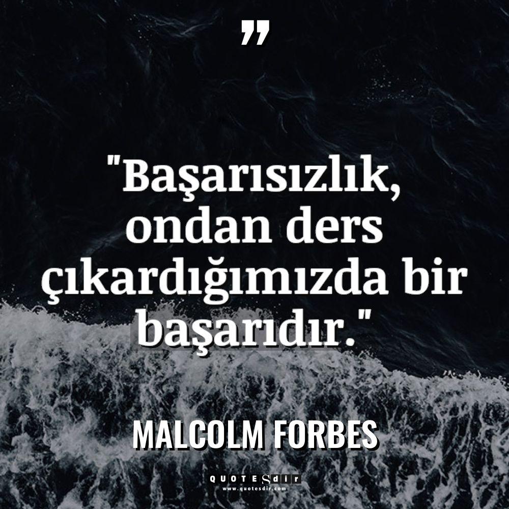 "Başarısızlık, ondan ders çıkardığımızda bir 
