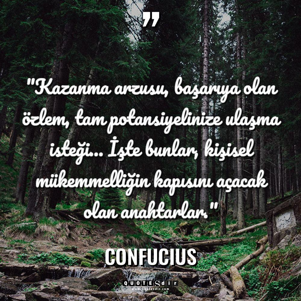"Kazanma arzusu, başarıya olan özlem, tam potansiyel
