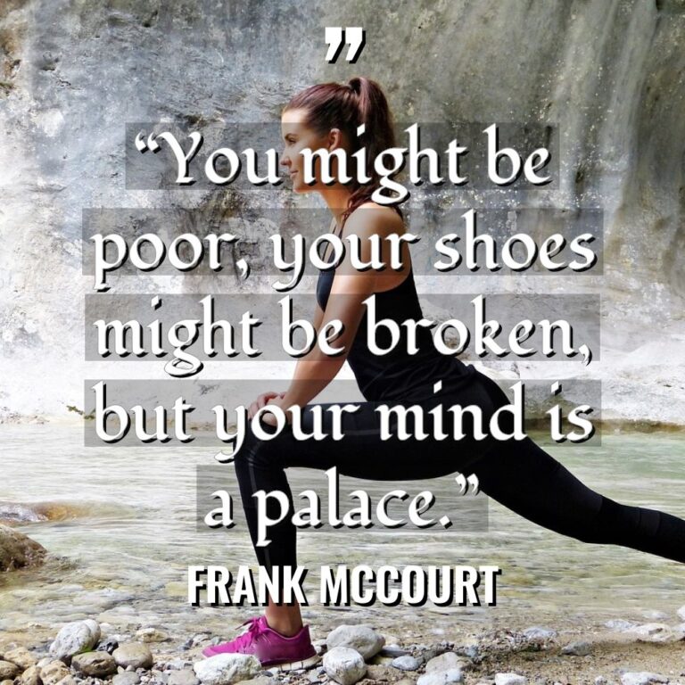 “You might be poor, your shoes might be broken, but... - Frank McCourt Quotes