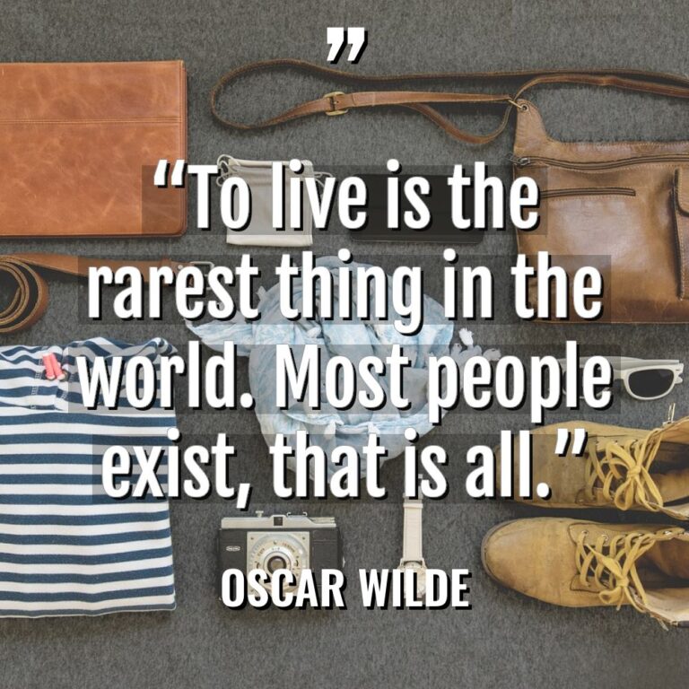 “To live is the rarest thing in the world. Most... - Oscar Wilde Quotes