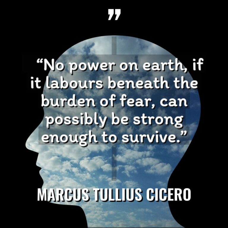 “No power on earth, if it labours beneath the burden... - Marcus Tullius Cicero Quotes