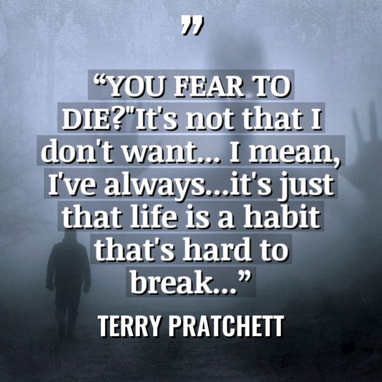 “YOU FEAR TO DIE?”It’s not that I don’t want… I... - Terry Pratchett Quotes