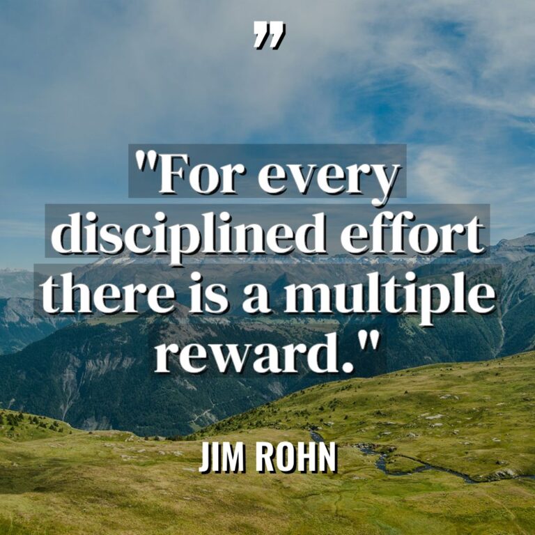 “For every disciplined effort there is a multiple reward.” Warning:... - Jim Rohn Quotes