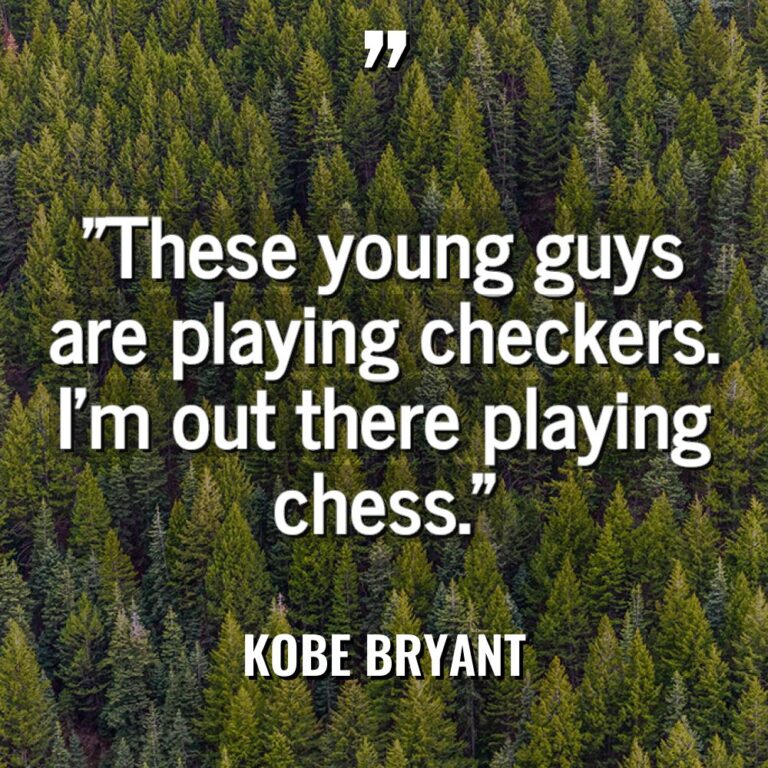 “These young guys are playing checkers. I’m out there playing... - Kobe Bryant Quotes