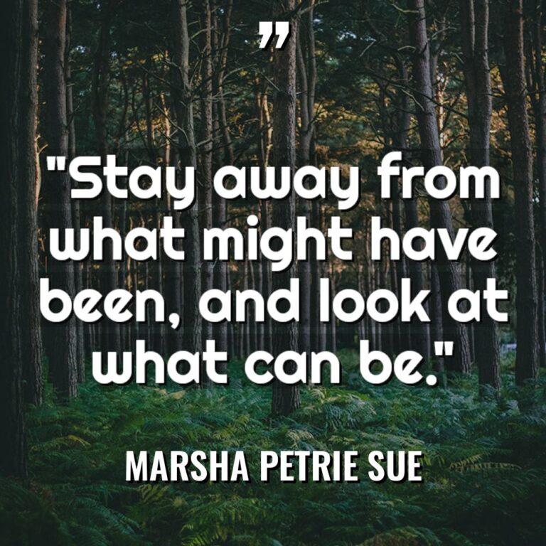 “Stay away from what might have been, and look at... - Marsha Petrie Sue Quotes