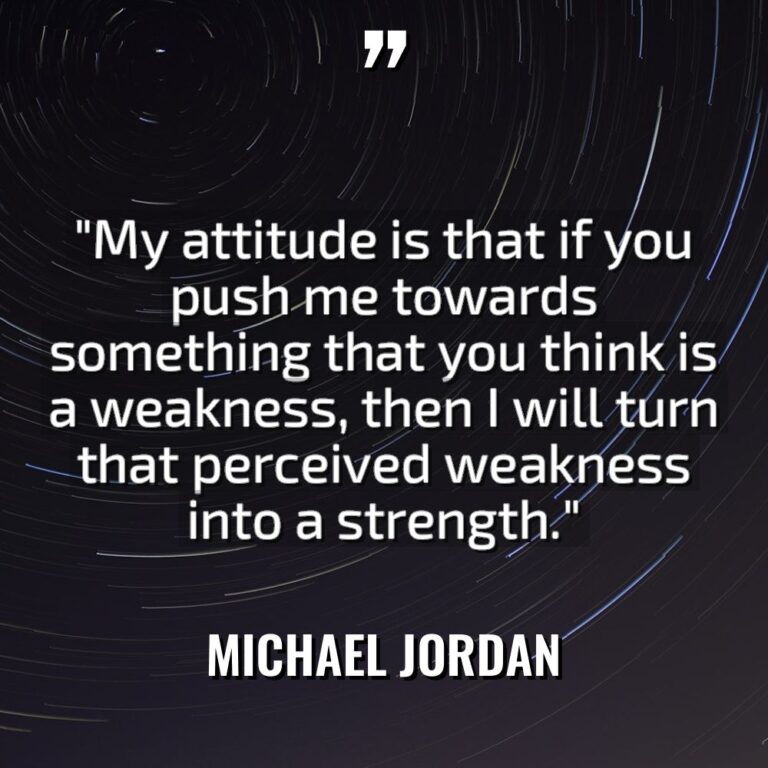 “My attitude is that if you push me towards something... - Michael Jordan Quotes