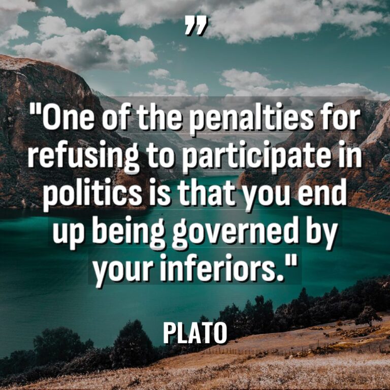 “One of the penalties for refusing to participate in politics... - Plato Quotes