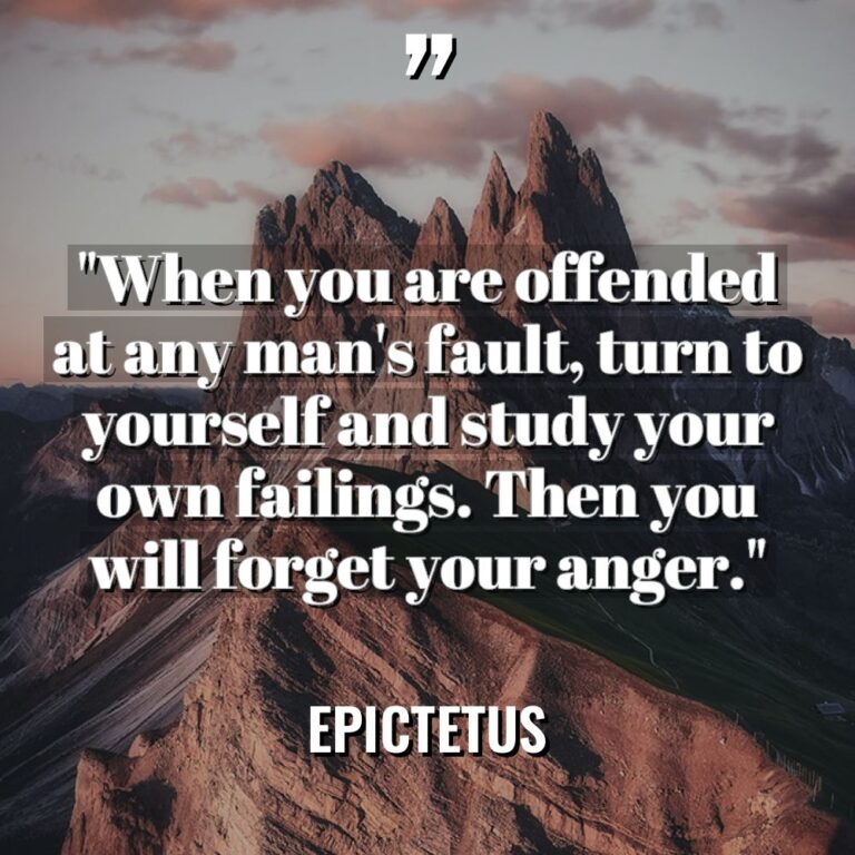 “When you are offended at any man’s fault, turn to... - Epictetus Quotes