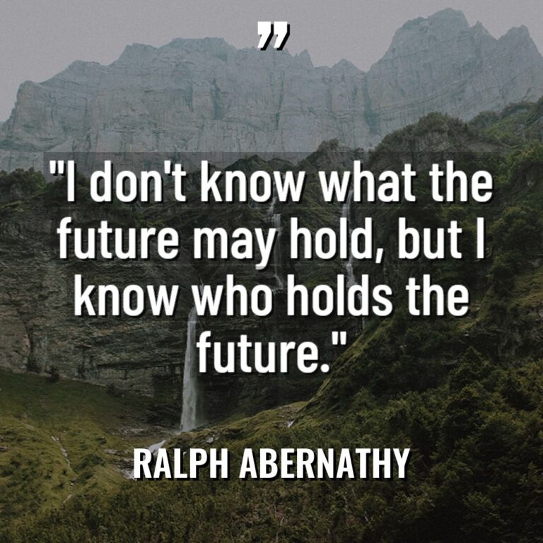 “I don’t know what the future may hold, but I... - Ralph Abernathy Quotes
