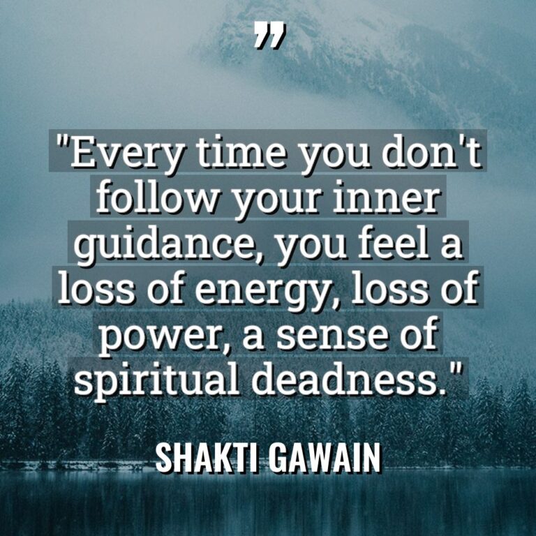 “Every time you don’t follow your inner guidance, you feel... - Shakti Gawain Quotes