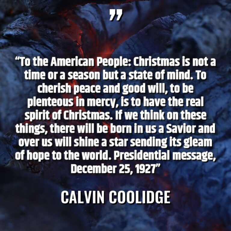 “To the American People: Christmas is not a time or... - Calvin Coolidge Quotes