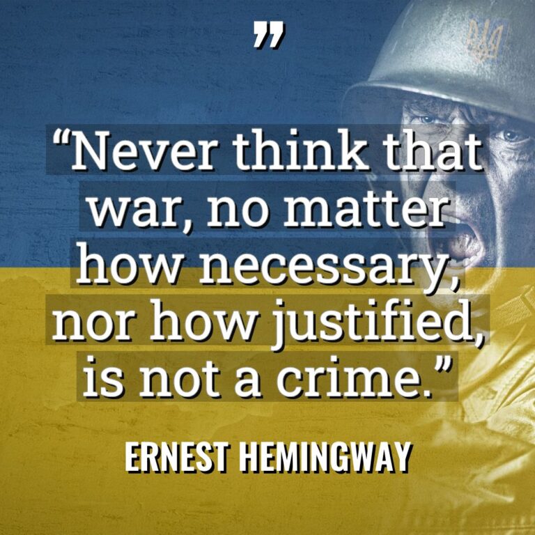 “Never think that war, no matter how necessary, nor how... - Ernest Hemingway Quotes