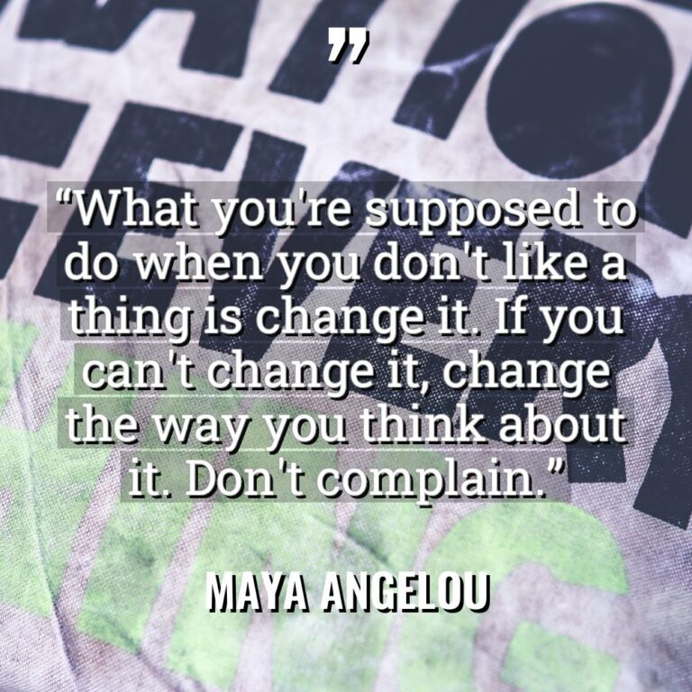 “What you’re supposed to do when you don’t like a... - Maya Angelou Quotes