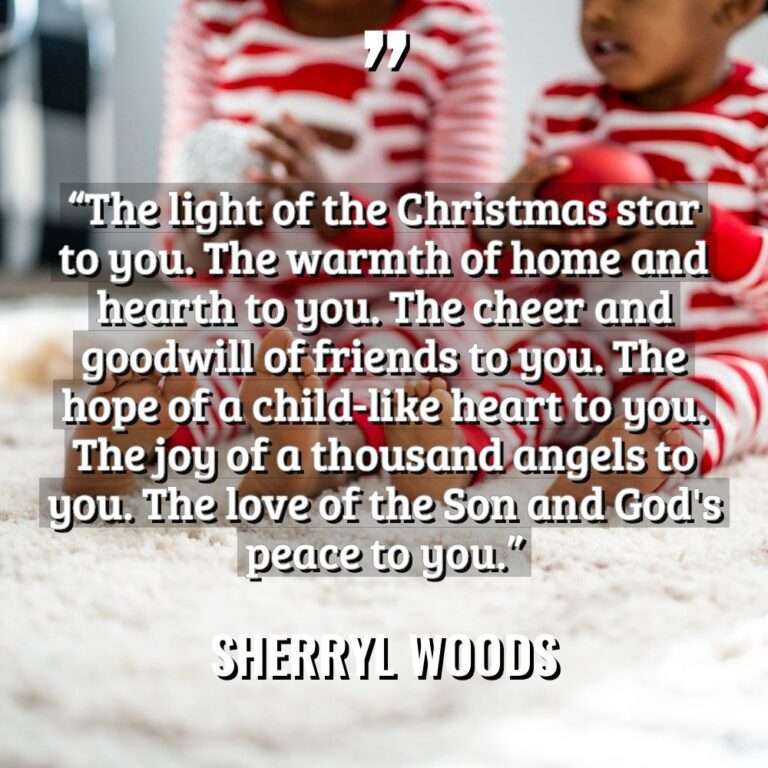“The light of the Christmas star to you. The warmth... - Sherryl Woods Quotes