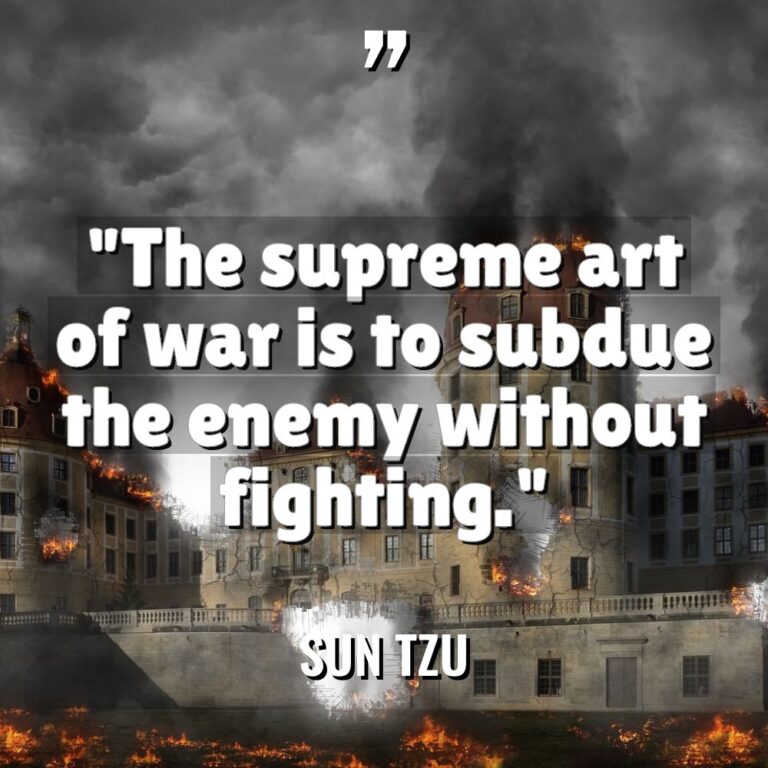 “The supreme art of war is to subdue the enemy... - Sun Tzu Quotes