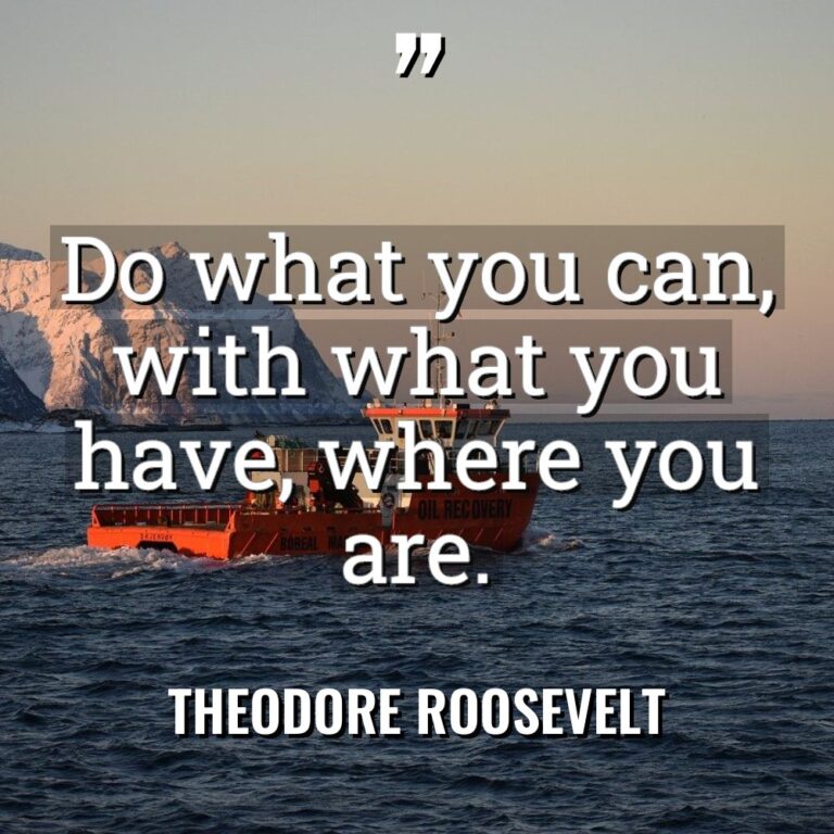 “Do what you can, with what you have, where you... - Theodore Roosevelt Quotes
