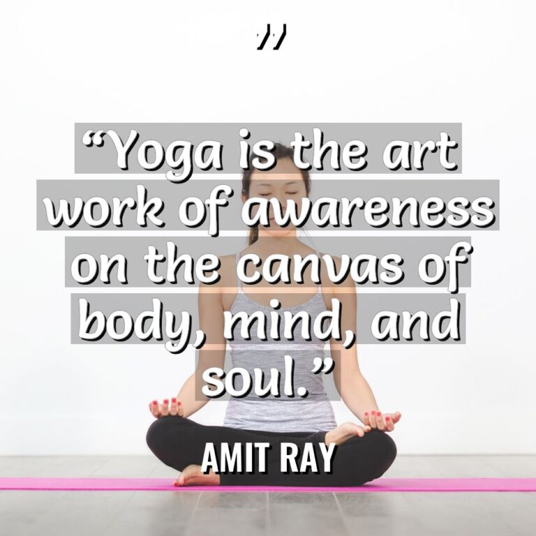 “Yoga is the art work of awareness on the canvas... - Amit Ray Quotes