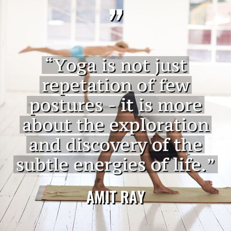 “Yoga is not just repetation of few postures – it... - Amit Ray Quotes