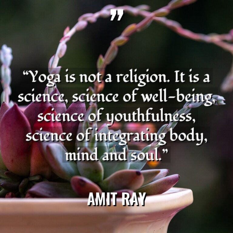 “Yoga is not a religion. It is a science, science... - Amit Ray Quotes