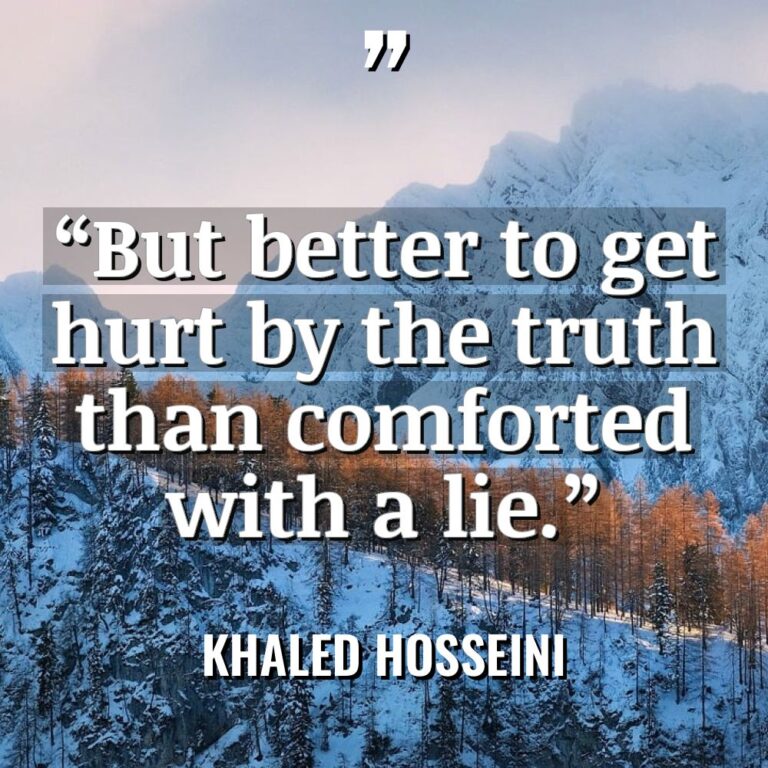 “But better to get hurt by the truth than comforted... - Khaled Hosseini Quotes