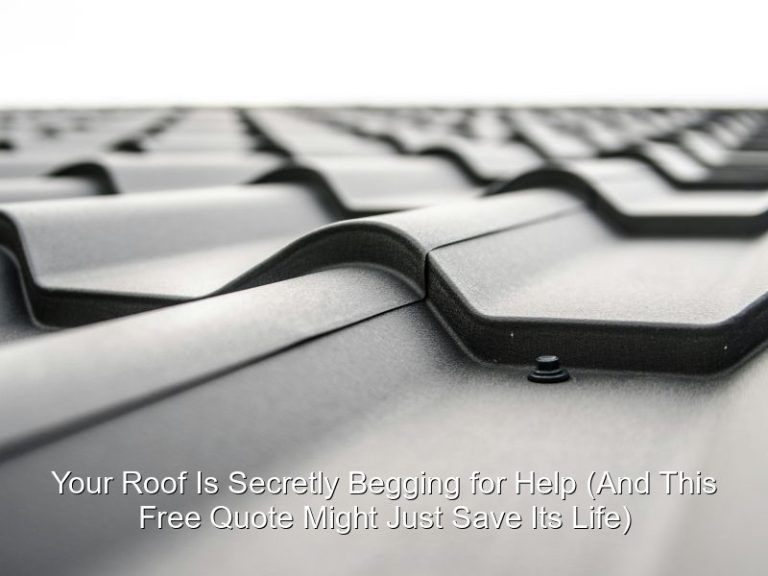 Your Roof Is Secretly Begging for Help (And This Free Quote Might Just Save Its Life)